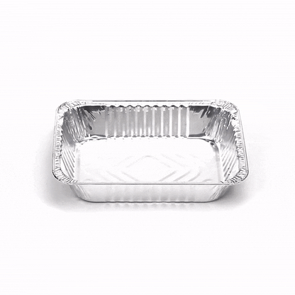 Foil Lux Aluminum 1/2 Size Deep Steam Table Pan - 12 3/4" x 10 1/2" x 2 1/2" - 25 count box