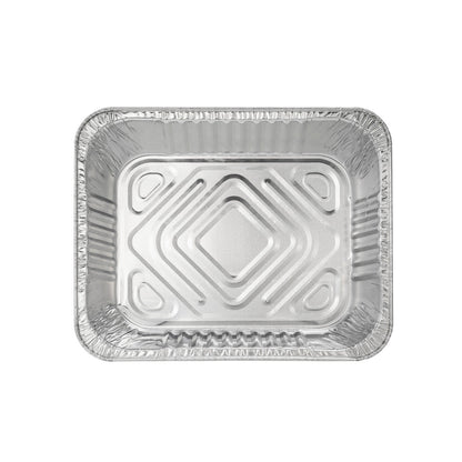 Foil Lux Aluminum 1/2 Size Deep Steam Table Pan - 12 3/4" x 10 1/2" x 2 1/2" - 25 count box