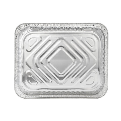 Foil Lux Aluminum 1/2 Size Deep Steam Table Pan - 12 3/4" x 10 1/2" x 2 1/2" - 25 count box
