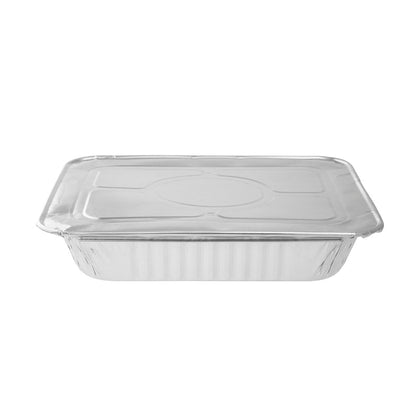 Foil Lux Aluminum Steam Table Pan Lid - Fits 1/2 Size - 25 count box