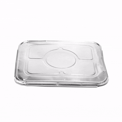 Foil Lux Aluminum Steam Table Pan Lid - Fits 1/2 Size - 25 count box