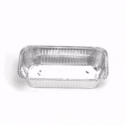 Foil Lux Aluminum 1/3 Size Deep Steam Table / Loaf Pan - 12 1/2" x 6 1/2" x 3 1/4" - 25 count box