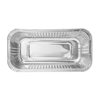 Foil Lux Aluminum 1/3 Size Deep Steam Table / Loaf Pan - 12 1/2" x 6 1/2" x 3 1/4" - 25 count box