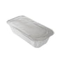 Foil Lux Aluminum Steam Table Pan Lid - Fits 1/3 Size / Loaf - 25 count box