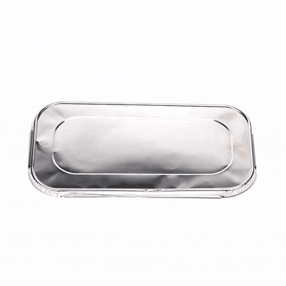 Foil Lux Aluminum Steam Table Pan Lid - Fits 1/3 Size / Loaf - 25 count box