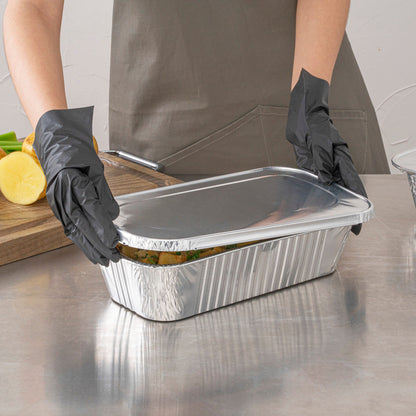Foil Lux Aluminum Steam Table Pan Lid - Fits 1/3 Size / Loaf - 25 count box
