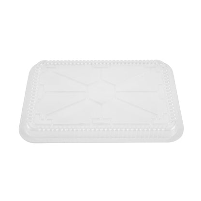 Foil Lux Oblong Clear Plastic Dome Lid - Fits 4 lb Take Out Container - 100 count box