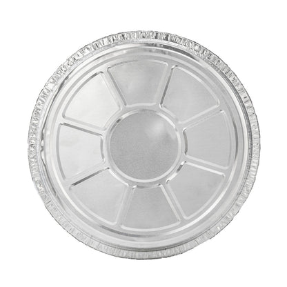 Foil Lux 37 oz Round Aluminum Take Out Pan - Heavy Weight - 9" x 9" x 2" - 100 count box