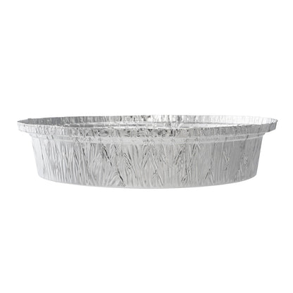 Foil Lux 37 oz Round Aluminum Take Out Pan - Heavy Weight - 9" x 9" x 2" - 100 count box