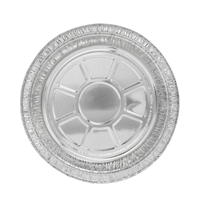 Foil Lux 24 oz Round Aluminum Take Out Pan - Heavy Weight - 7" x 7" x 1 3/4" - 100 count box