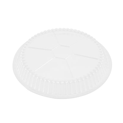 Foil Lux Round Clear Plastic Dome Lid - Fits 7" Take Out Pan - 100 count box