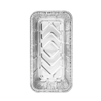 Pastry Tek Silver Aluminum Bread Loaf Pan - 2 lb - 8 1/2" x 4 1/4" x 2 1/2" - 25 count box