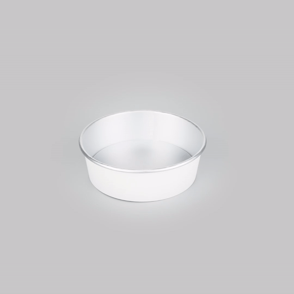 Foil Lux 17 oz White Paper Take Out Container - with Foil Interior - 6" x 6" x 1 3/4" - 200 count box