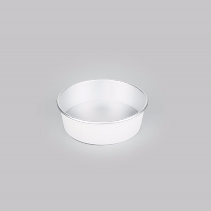 Foil Lux 17 oz White Paper Take Out Container - with Foil Interior - 6" x 6" x 1 3/4" - 200 count box
