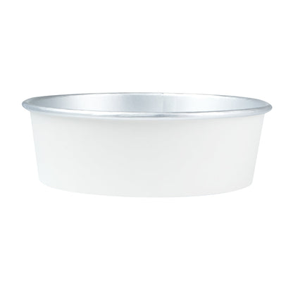 Foil Lux 17 oz White Paper Take Out Container - with Foil Interior - 6" x 6" x 1 3/4" - 200 count box