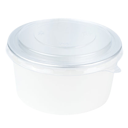 Foil Lux Clear Plastic Take Out Container Lid - Fits 17, 25 and 33 oz - 6" x 6" x 1/4" - 200 count box