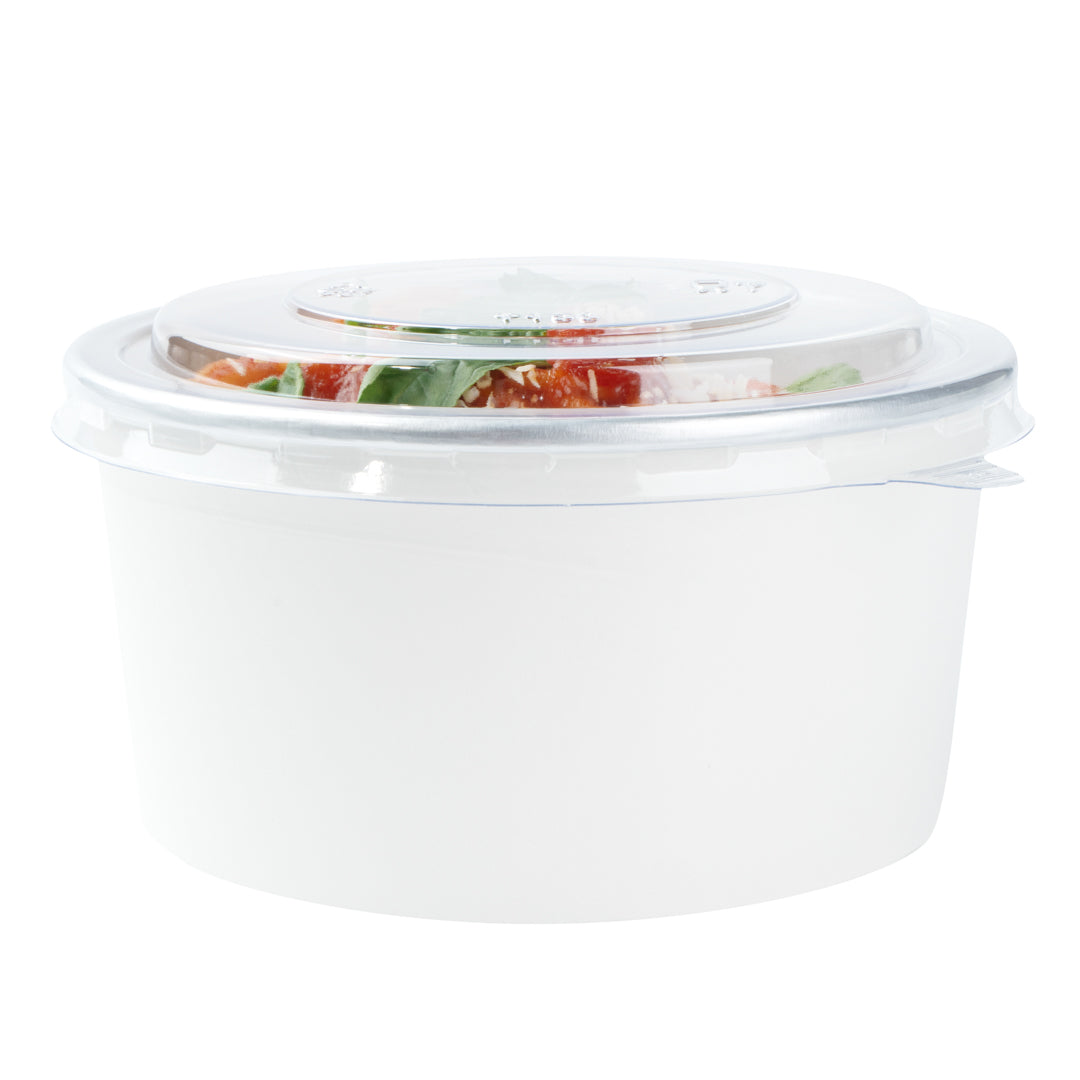 Foil Lux Clear Plastic Take Out Container Lid - Fits 17, 25 and 33 oz - 6" x 6" x 1/4" - 200 count box