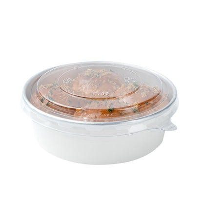 Foil Lux Clear Plastic Take Out Container Lid - Fits 17, 25 and 33 oz - 6" x 6" x 1/4" - 200 count box
