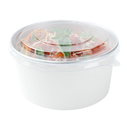 Foil Lux Clear Plastic Take Out Container Lid - Fits 17, 25 and 33 oz - 6" x 6" x 1/4" - 200 count box