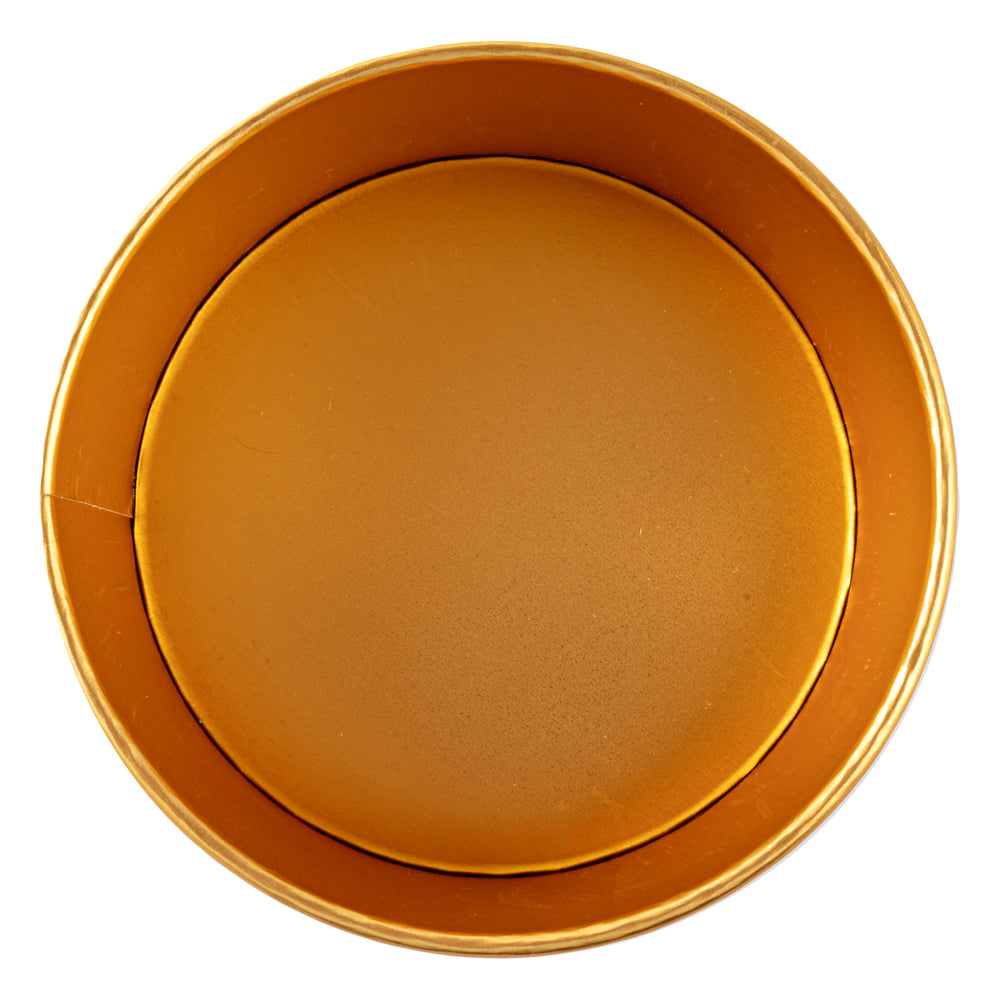 Foil Lux 37 oz Black And Gold Paper Take Out Container - with Foil Interior - 6 1/2" x 6 1/2" x 2 1/2" - 50 count box
