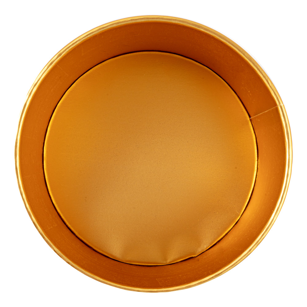 Foil Lux 42 oz Black And Gold Paper Take Out Container - with Foil Interior - 6 1/2" x 6 1/2" x 3" - 200 count box