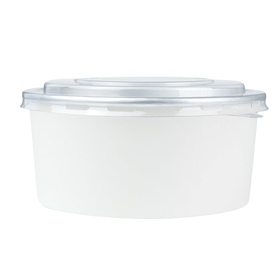 Foil Lux Clear Plastic Take Out Container Lid - Fits 37 and 42 oz - 200 count box