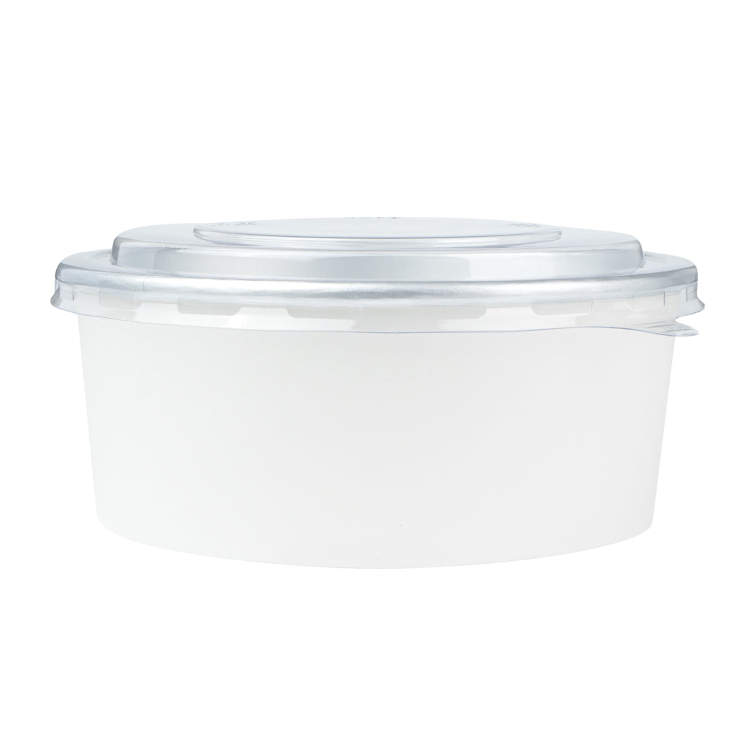 Foil Lux Clear Plastic Take Out Container Lid - Fits 37 and 42 oz - 200 count box
