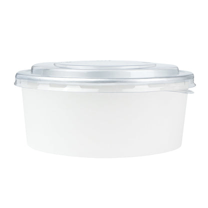 Foil Lux Clear Plastic Take Out Container Lid - Fits 37 and 42 oz - 200 count box