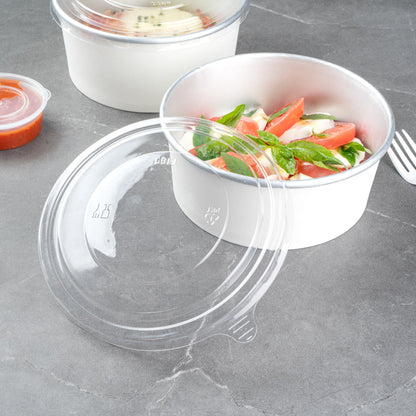 Foil Lux Clear Plastic Take Out Container Lid - Fits 37 and 42 oz - 200 count box