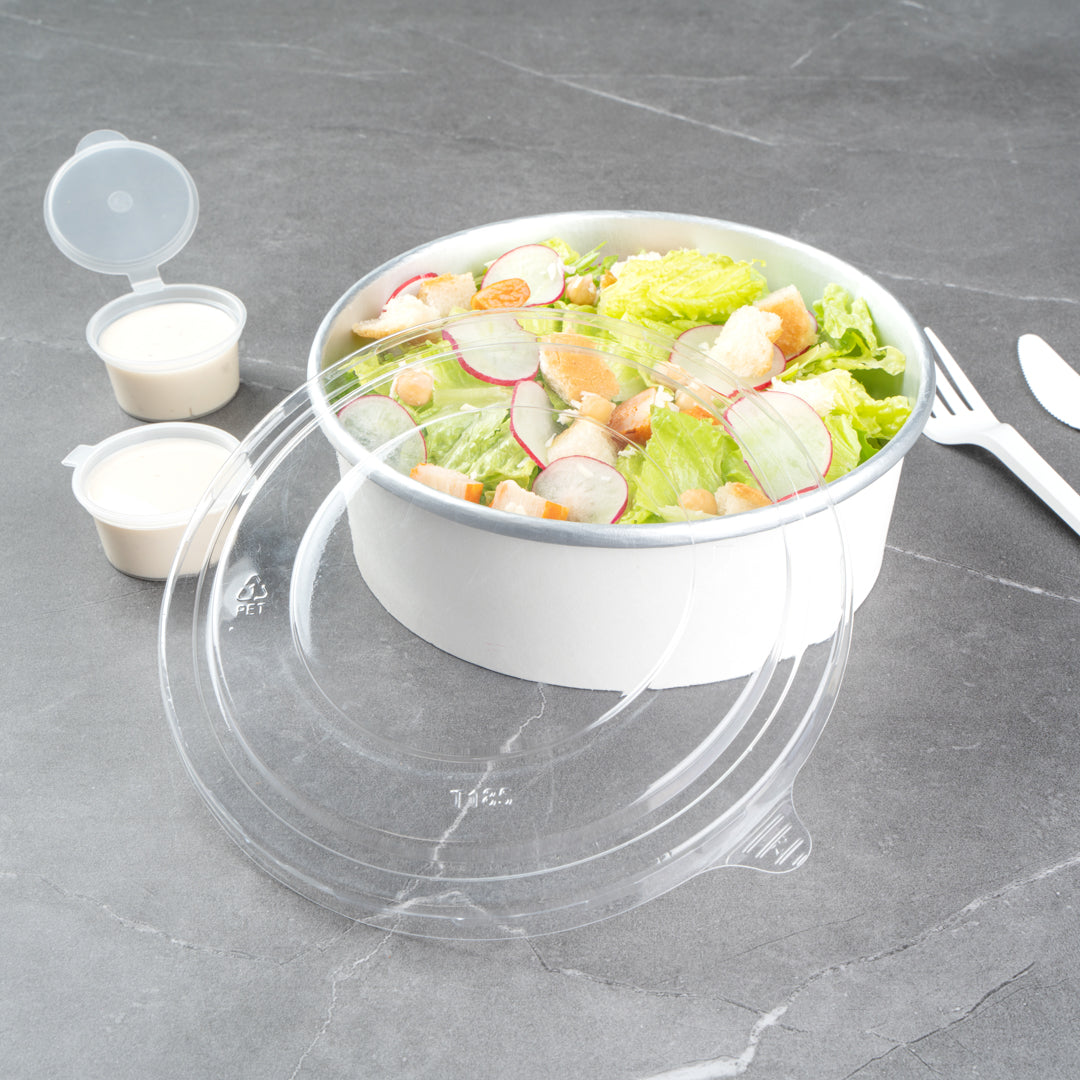 Foil Lux Clear Plastic Take Out Container Lid - Fits 45 oz - 200 count box