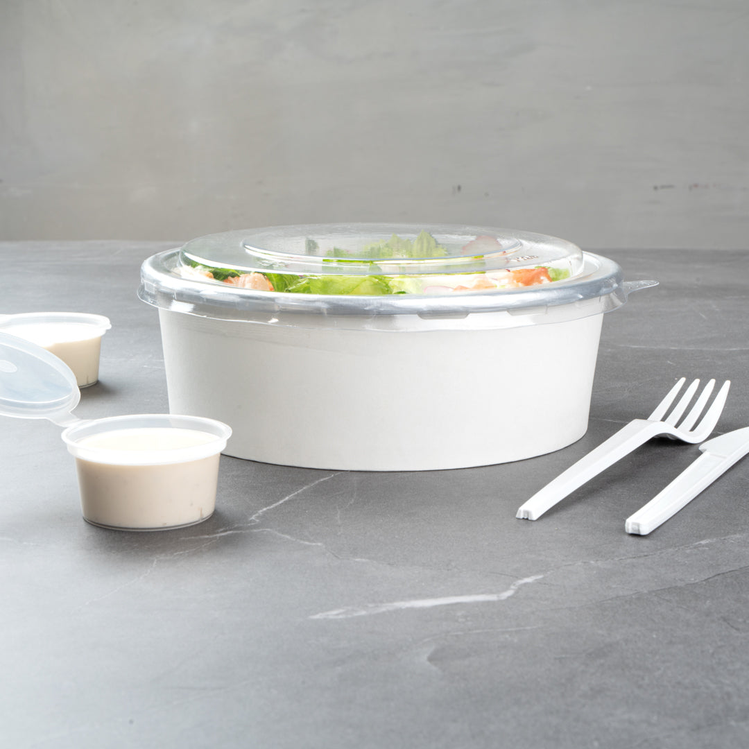 Foil Lux Clear Plastic Take Out Container Lid - Fits 45 oz - 200 count box