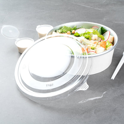 Foil Lux Clear Plastic Take Out Container Lid - Fits 45 oz - 200 count box