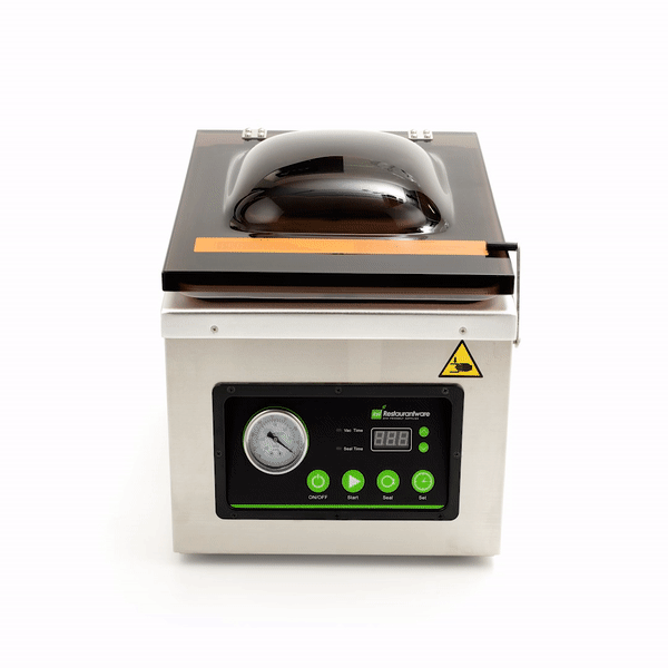 Fresh Hero Stainless Steel Chamber Vacuum Packaging Machine - 12" Seal Bar, Oil Pump - 1 count box