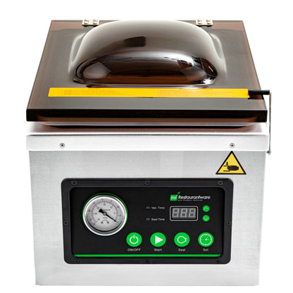 Fresh Hero Stainless Steel Chamber Vacuum Packaging Machine - 12" Seal Bar, Oil Pump - 1 count box