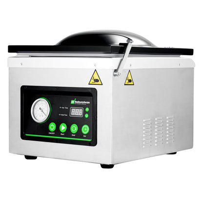 Fresh Hero Stainless Steel Chamber Vacuum Packaging Machine - 12" Seal Bar, Oil Pump - 1 count box