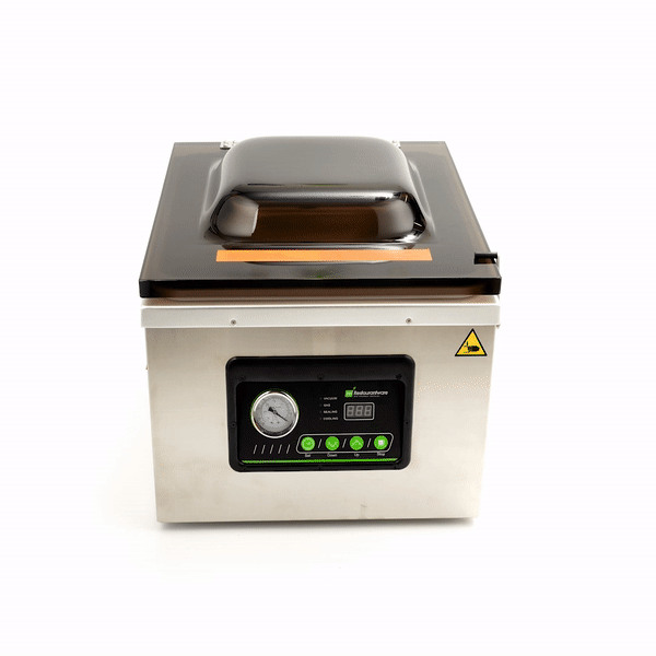 Fresh Hero Stainless Steel Chamber Vacuum Packaging Machine - 16" Seal Bar, Oil Pump - 1 count box