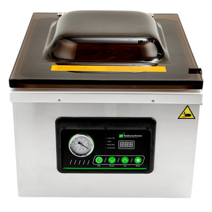 Fresh Hero Stainless Steel Chamber Vacuum Packaging Machine - 16" Seal Bar, Oil Pump - 1 count box