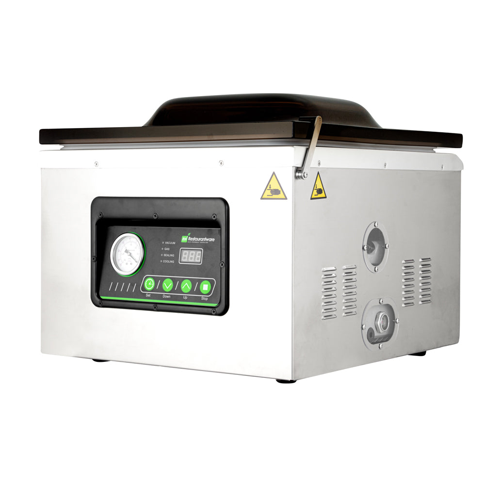 Fresh Hero Stainless Steel Chamber Vacuum Packaging Machine - 16" Seal Bar, Oil Pump - 1 count box