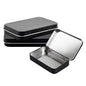 Chef 101 6 oz Rectangle Black Tin Container - with Hinged Lid - 100 count box