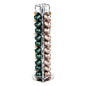 Restpresso Iron Coffee Pod / Capsule Holder - Revolving, Holds 40 Nespresso Capsules - 4 1/2" x 4 1/2" x 14 1/2" - 1 count box