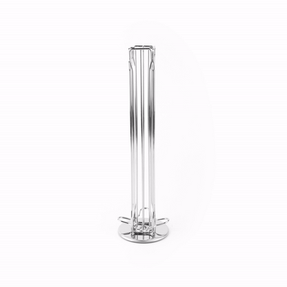 Restpresso Iron Coffee Pod / Capsule Holder - Revolving, Holds 40 Nespresso Capsules - 4 1/2" x 4 1/2" x 14 1/2" - 1 count box
