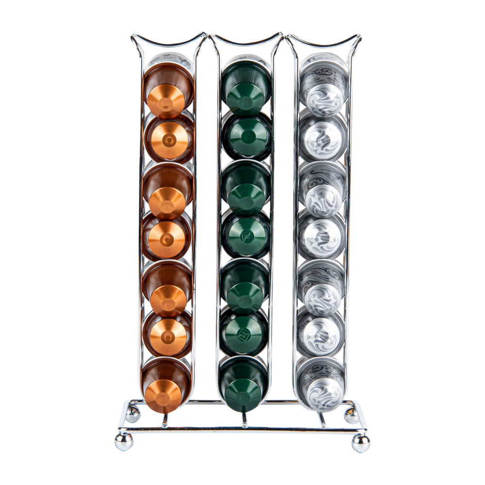 Restpresso Iron Coffee Pod / Capsule Holder - Holds 42 Nespresso Capsules - 6 1/2" x 3 3/4" x 10 1/2" - 1 count box