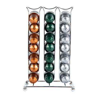 Restpresso Iron Coffee Pod / Capsule Holder - Holds 42 Nespresso Capsules - 6 1/2" x 3 3/4" x 10 1/2" - 1 count box