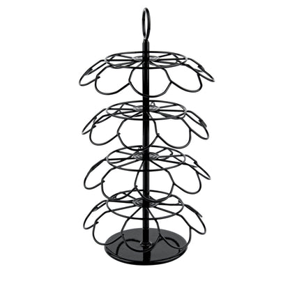 Restpresso Iron Coffee Pod / Capsule Holder - Revolving, Holds 36 K-Cups - 7 3/4" x 7 3/4" x 13 3/4" - 1 count box