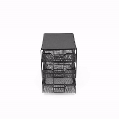 Restpresso Iron Coffee Pod / Capsule Storage Drawer - 3-Tier, Holds 36 K-Cups - 7" x 8 1/2" x 7 1/2" - 1 count box