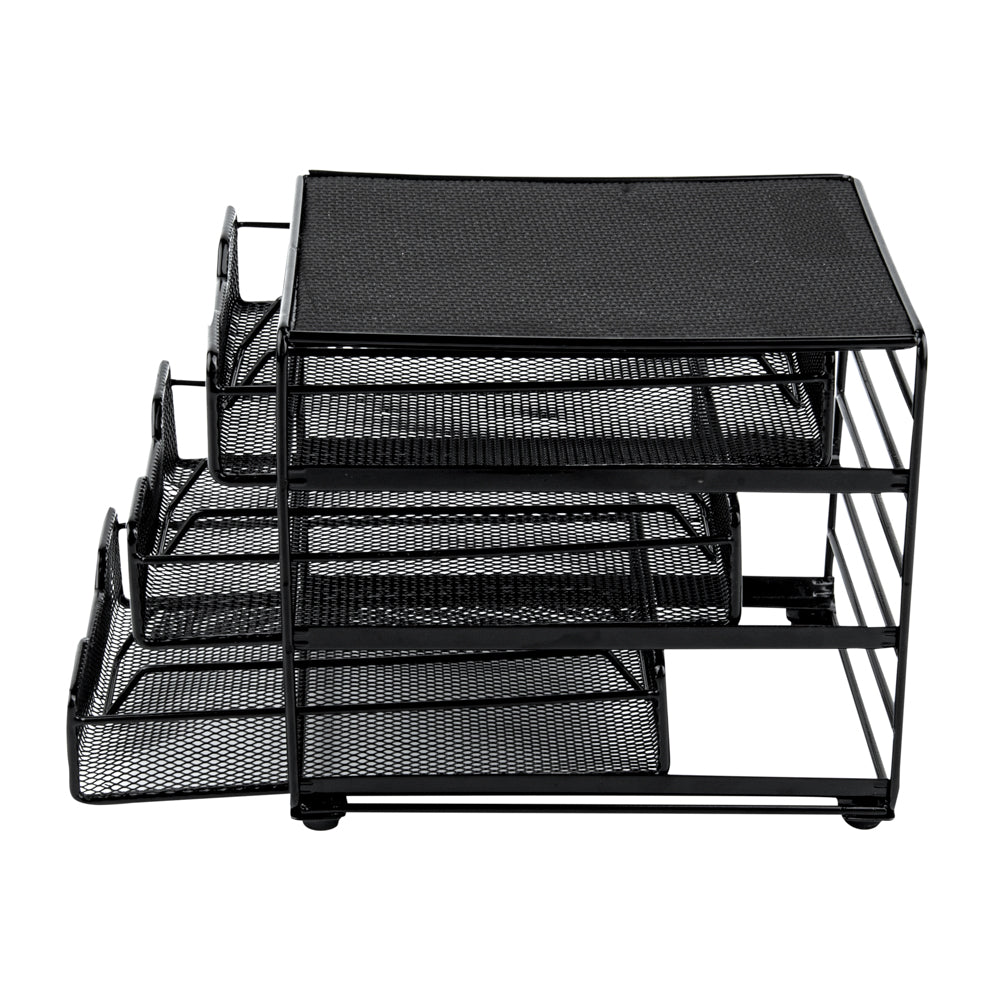 Restpresso Iron Coffee Pod / Capsule Storage Drawer - 3-Tier, Holds 36 K-Cups - 7" x 8 1/2" x 7 1/2" - 1 count box
