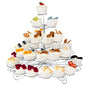 Pastry Tek Iron Cupcake Stand - 4-Tier, Holds 41 Cupcakes - 17 3/4" x 17 3/4" x 14 1/4" - 1 count box