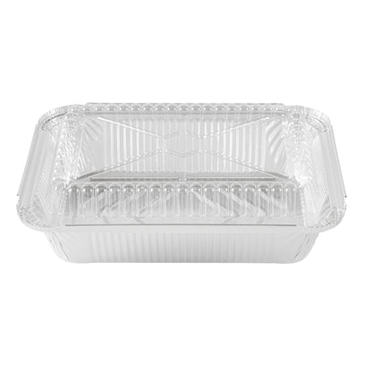 Foil Lux 2 1/4 lb Oblong Aluminum Container - 8 1/2" x 6 1/4" x 1 3/4" - 100 count box