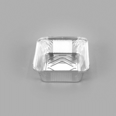 Foil Lux 2 1/4 lb Oblong Aluminum Container - 8 1/2" x 6 1/4" x 1 3/4" - 100 count box
