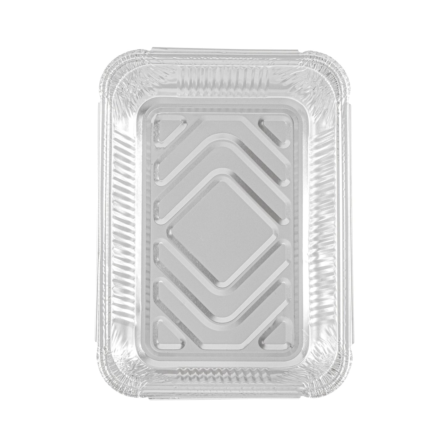 Foil Lux 2 1/4 lb Oblong Aluminum Container - 8 1/2" x 6 1/4" x 1 3/4" - 100 count box